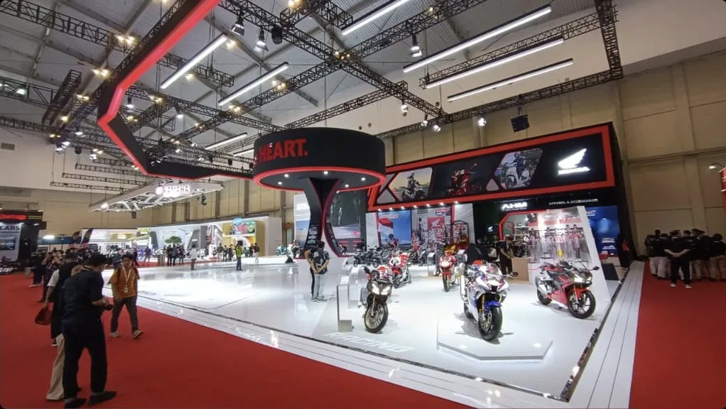 Honda’s booth on the show floor