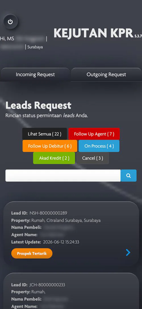 Kejutan KPR - Sales dashboard