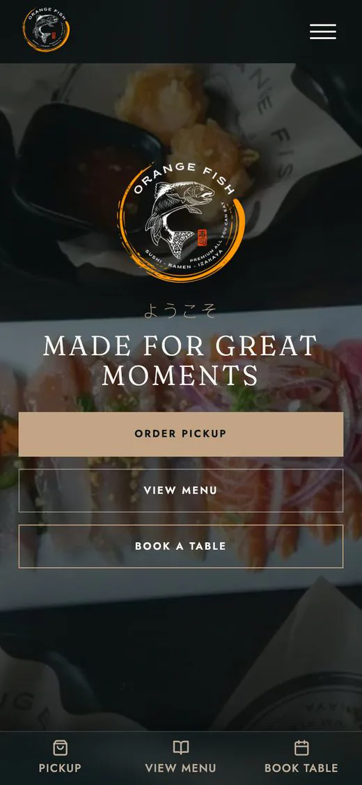 Orange Fish Sushi - Home