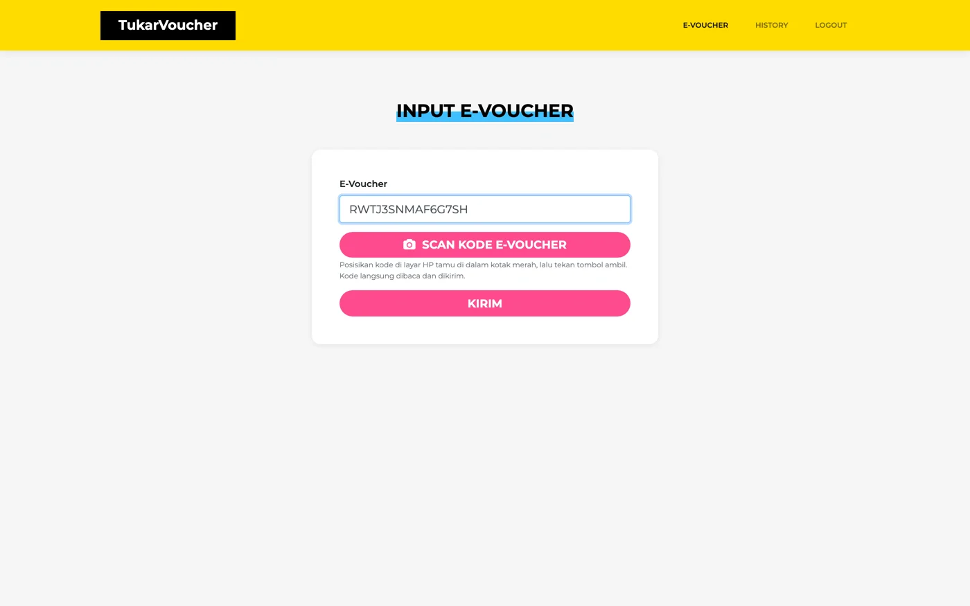 TukarVoucher on desktop